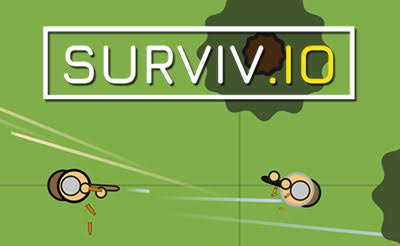 Survev players fighting across a green battlefield